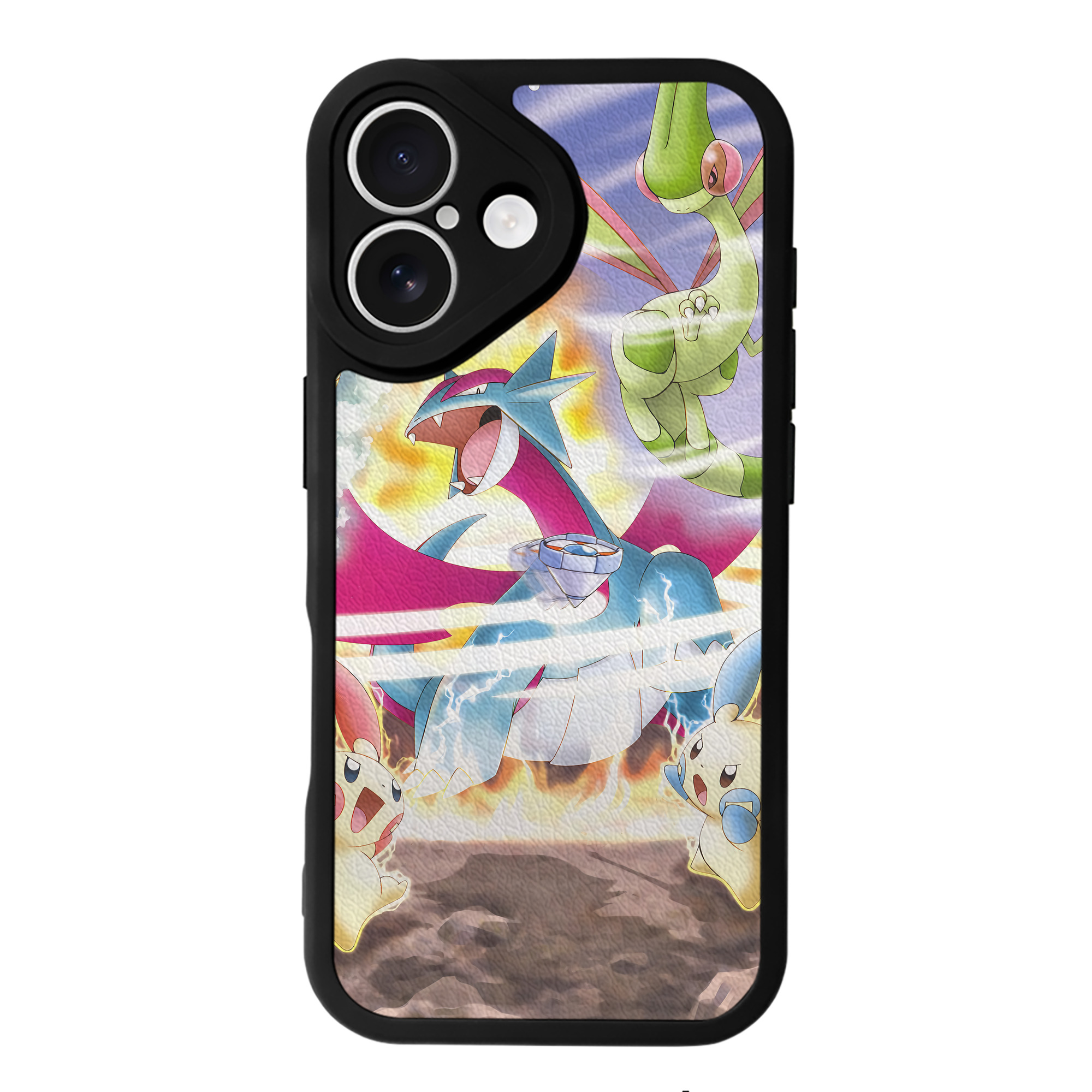 （画像用） ポケットモンスター Pokémon 【iPhone 16シリーズ対応】シリコンスマホケース（レザー調） 材質：シリコン